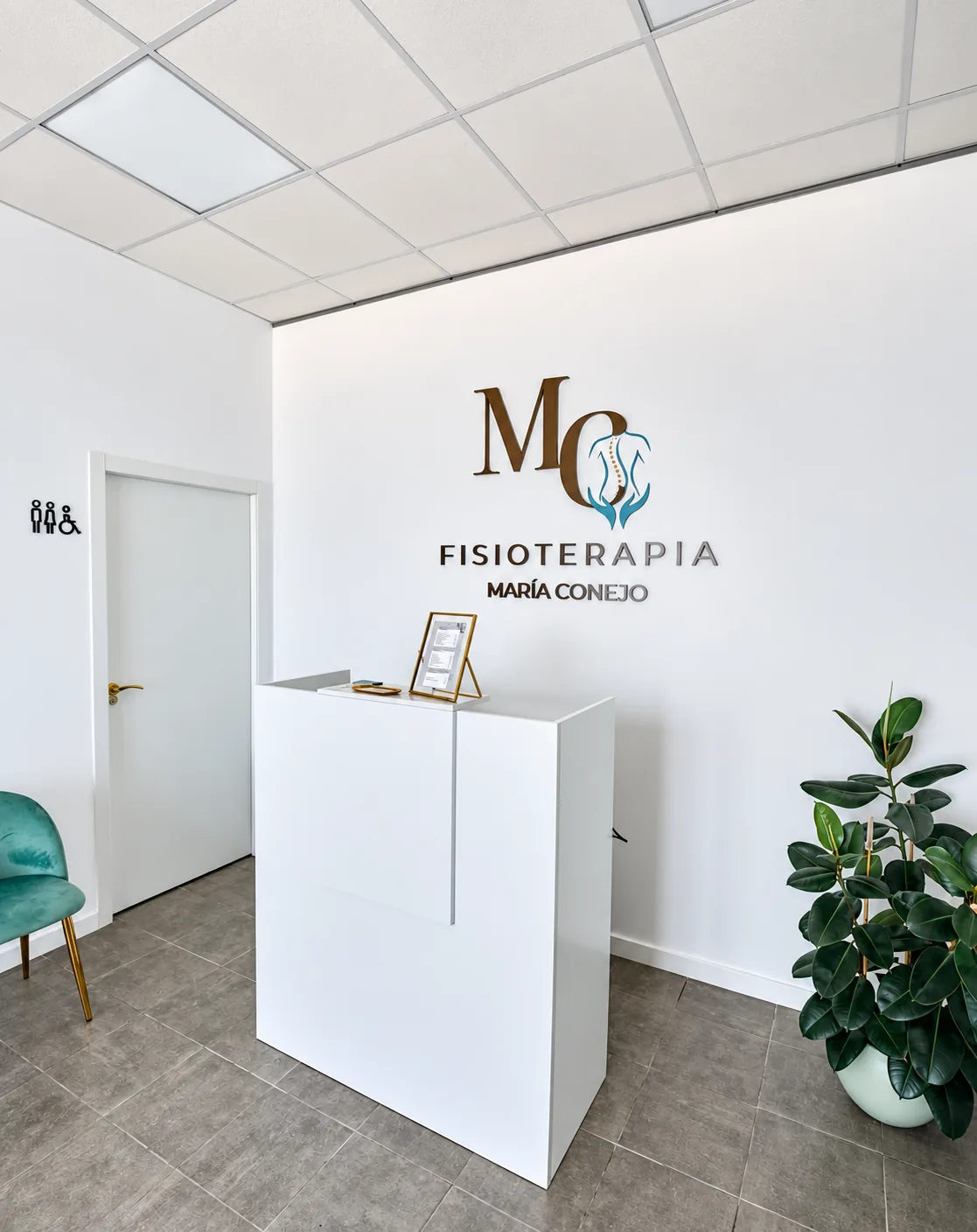 Recepción de la Clínica Fisioterapia María Conejo