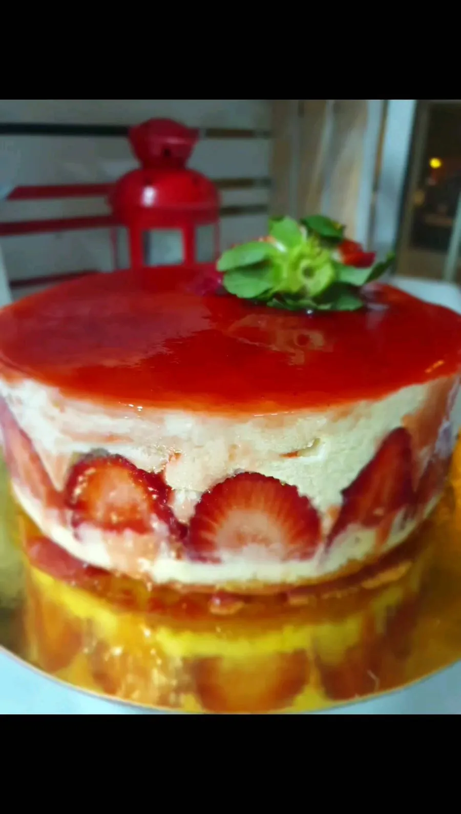 Una de nuestras primeras tartas: tarta fraisier