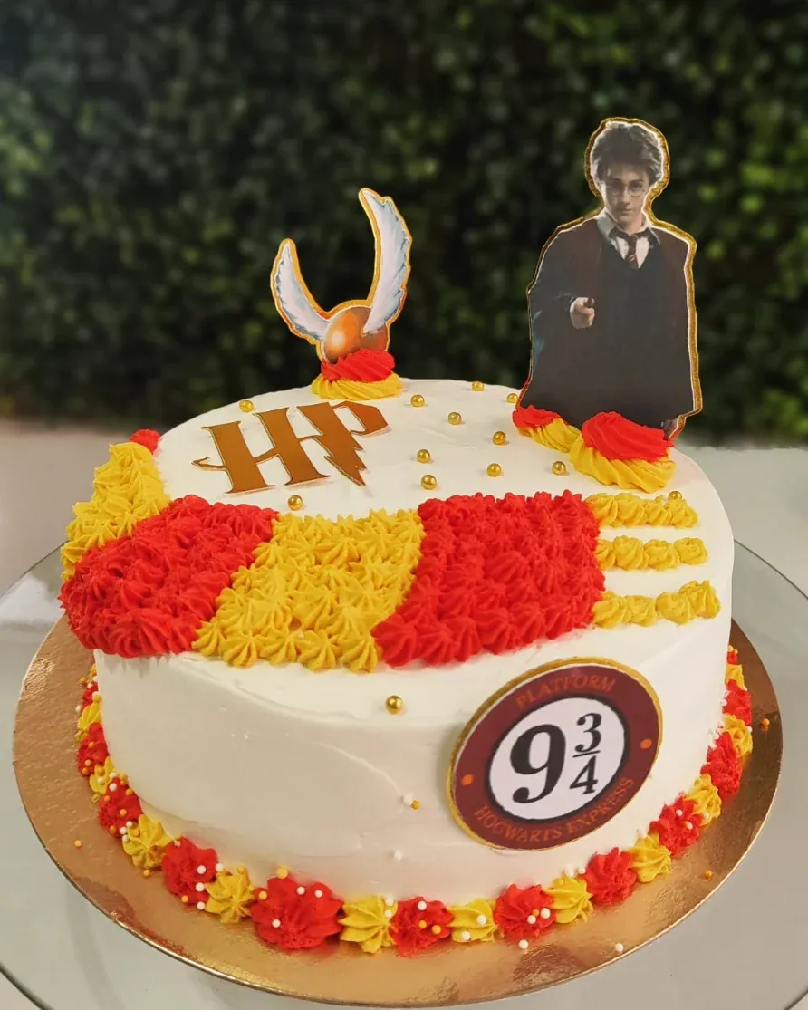 Tarta de zanahoria decorada de Harry Potter
