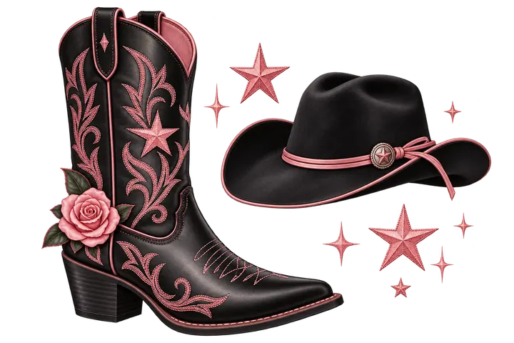 Ilustración decorativa de country