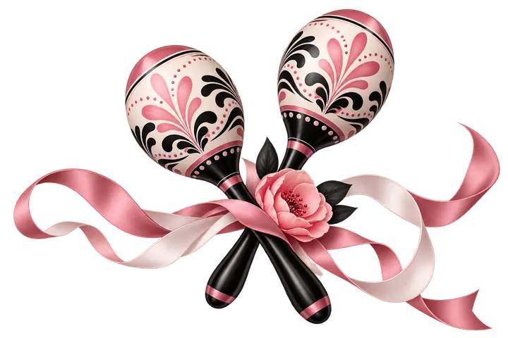 Ilustración decorativa de salsa y salón