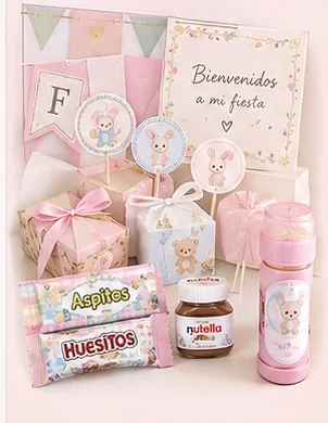 Kit de fiesta Essential con papelería y envoltorios personalizados