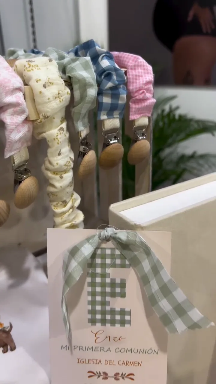 Sujetachupetes personalizados de tela